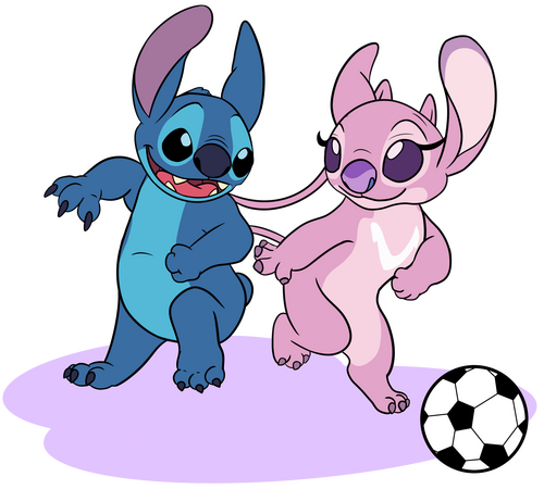 Stitch and Angel art Stitch and Angel art